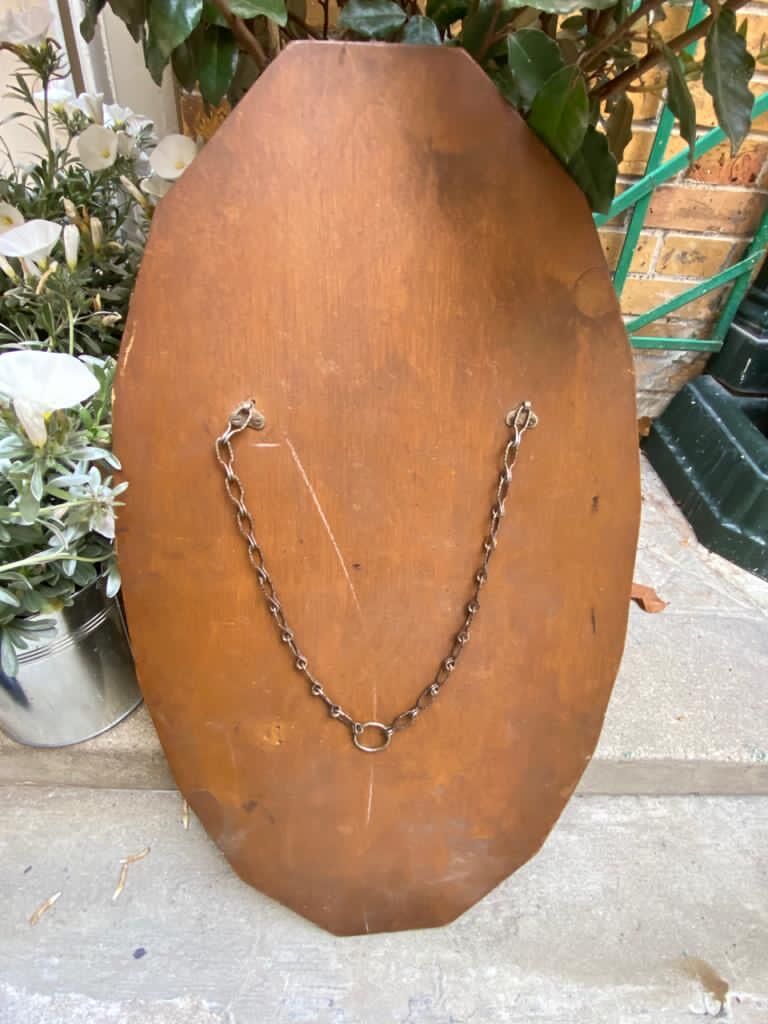 Miroir ovale biseauté 65 x 38 cm