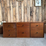Trio of vintage chests of drawers