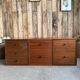Trio of vintage chests of drawers