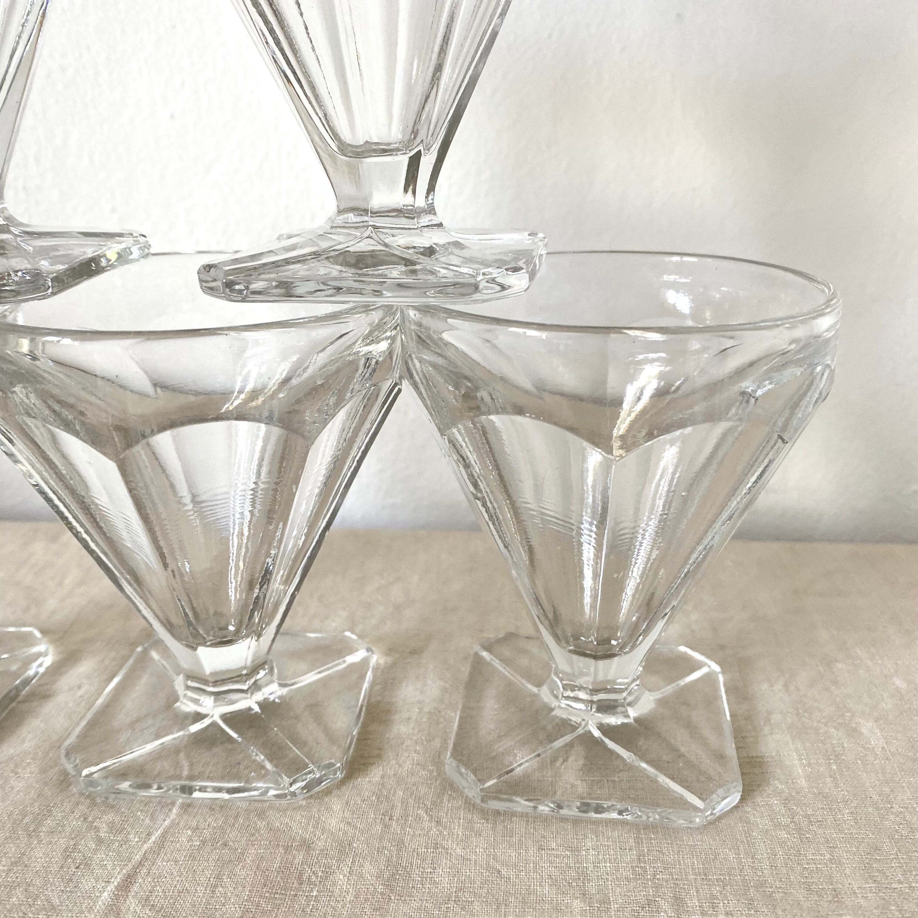 Vintage stemmed glasses