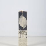 Lampe à suspension danoise "String Light" conçue par Brylle & Jacobsen, années 1960