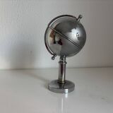 Vintage 1960 cigarette case world map chrome dispenser - 22 x 13 cm