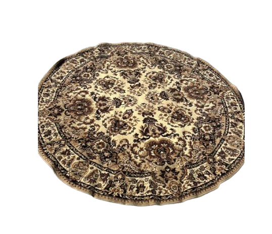 Circular oriental rug