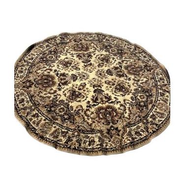 Circular oriental rug
