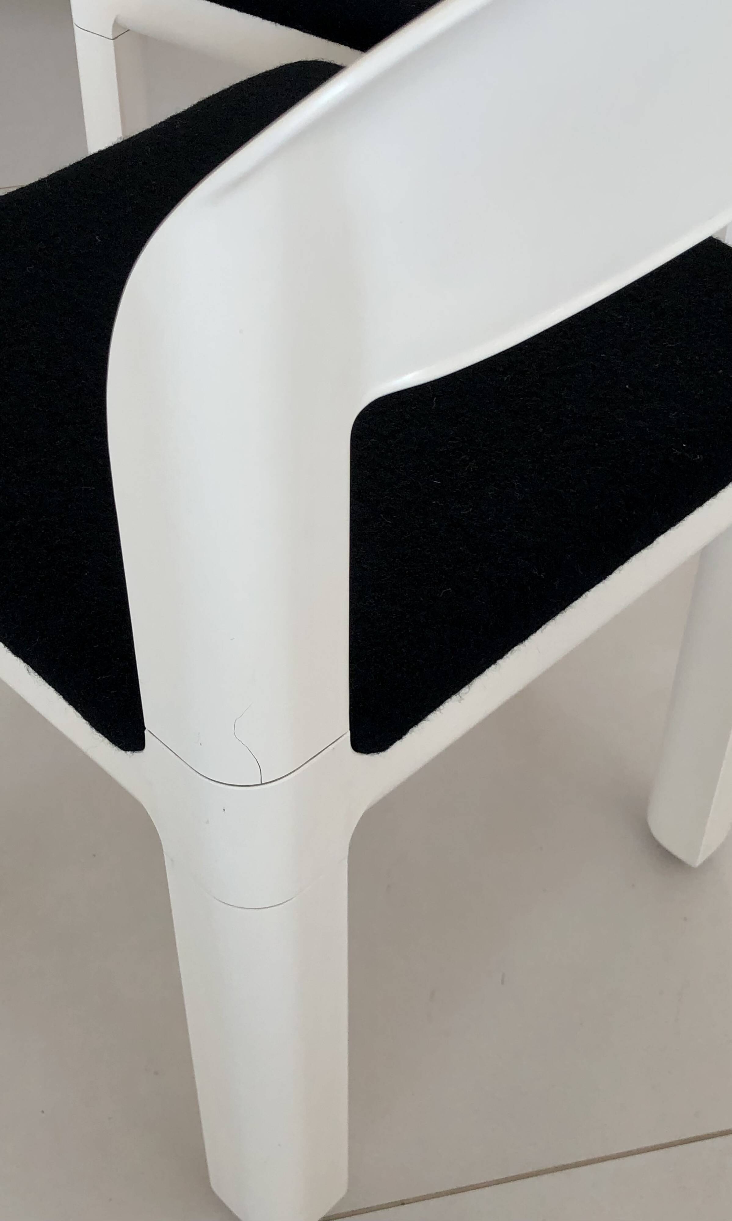 Chaises Joint par Massoni & Pelizza pour iGuzzini, Italie années 70