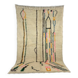 Handmade wool berber rug 260 x 160 cm