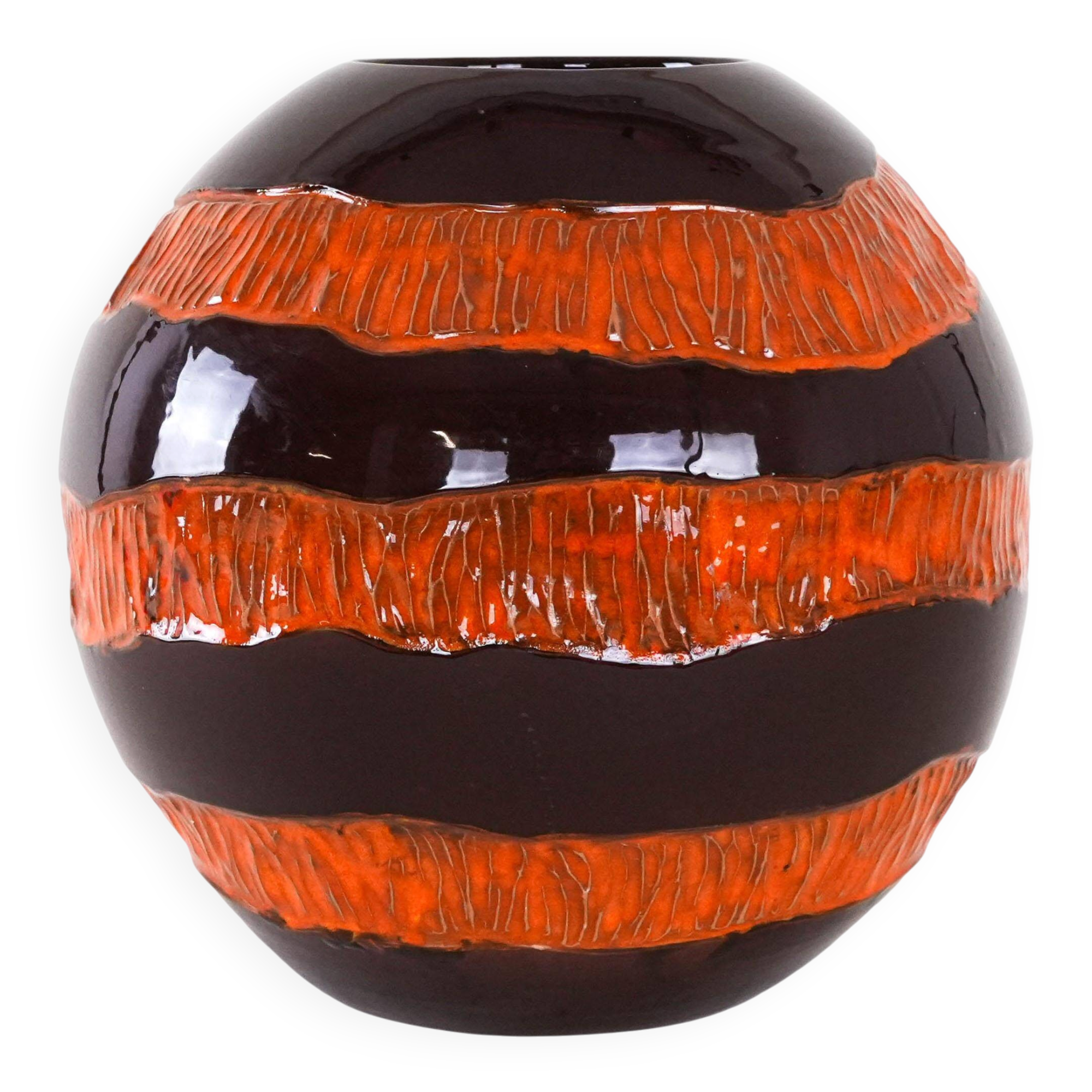 Ceramic vase, Italian design, 1960s, made in Italy