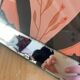 Vintage beveled mirror frame