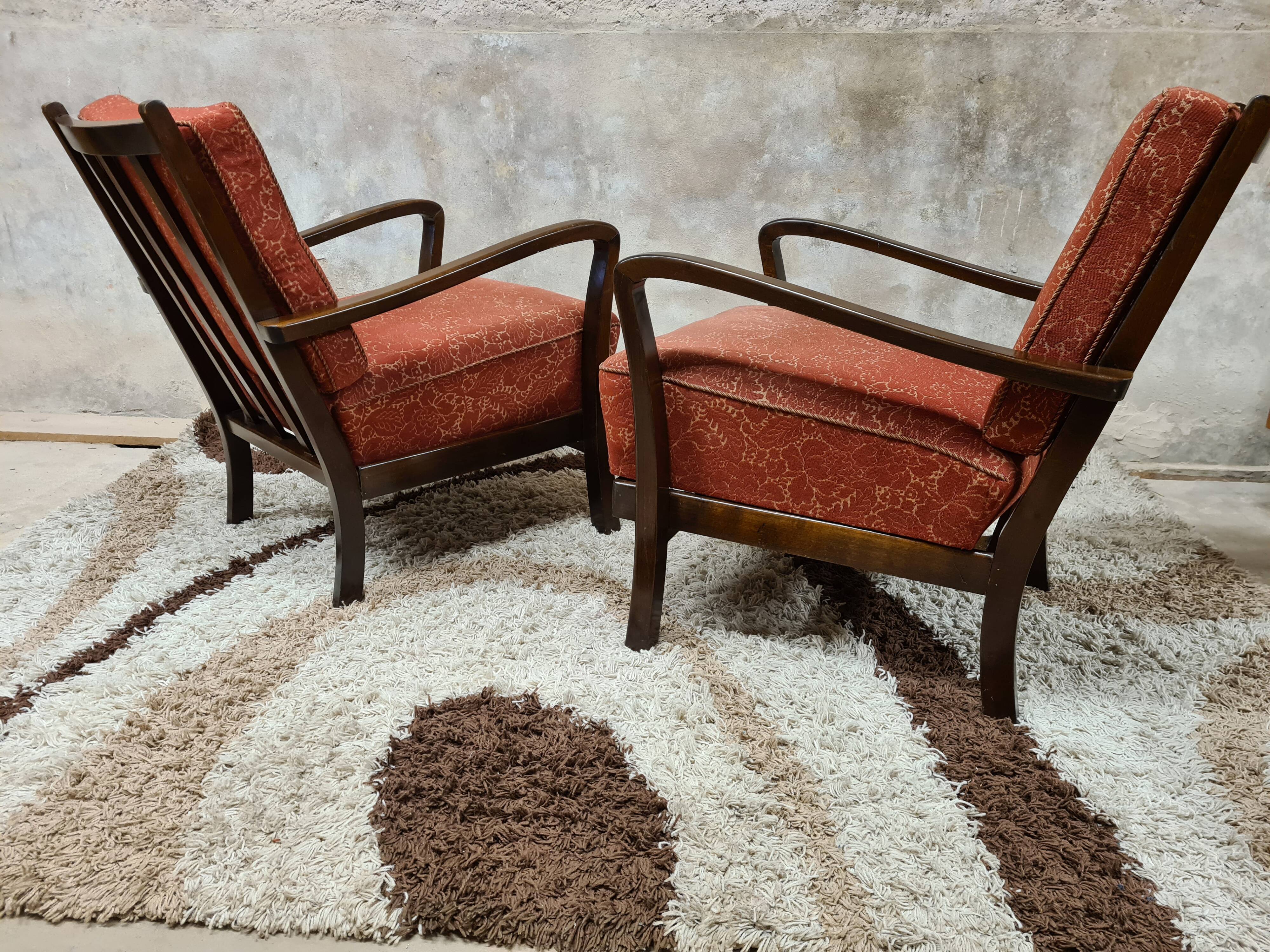 Pair of vintage armchairs year 1950