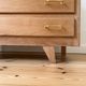 Commode vintage en chêne brut (rénovée)