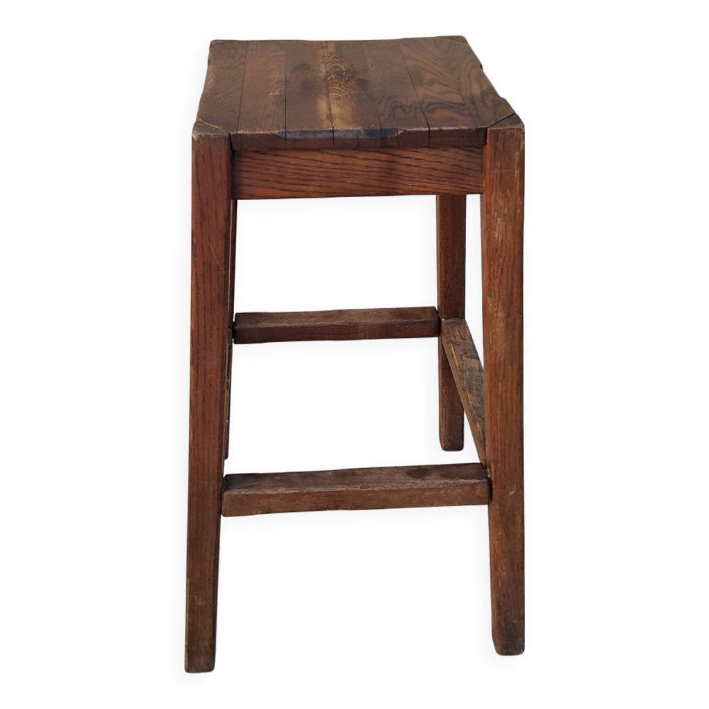 Tabouret tripode bois bleu 400mm - SONS OF VINTAGE | SONS OF VINTAGE