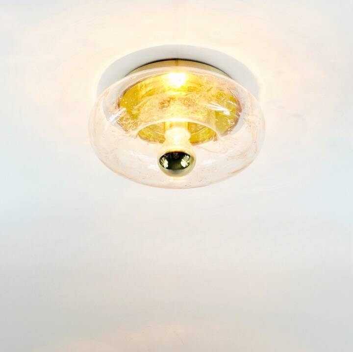 Applique murale ou plafonnier « Donut » du milieu du siècle de Doria Leuchten, Allemagne, années 1960