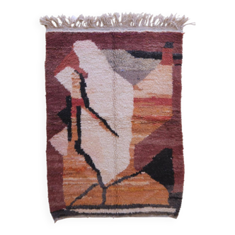 Tapis abstrait marocain