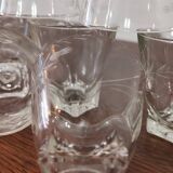 Set of 9 French Cordial BVB aperitif glasses