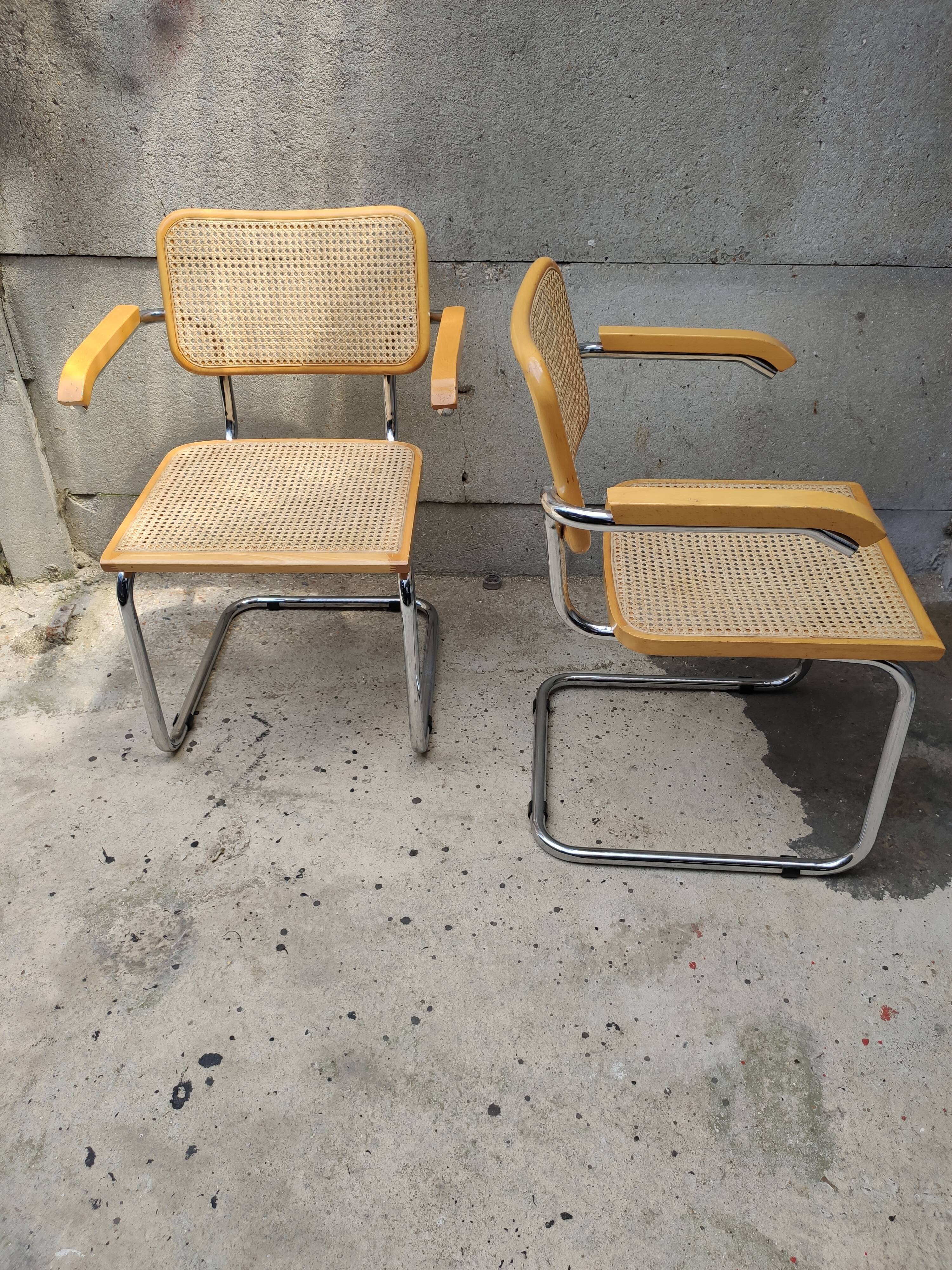 Fauteuil Cesca B64 design Marcel Breuer, années 70