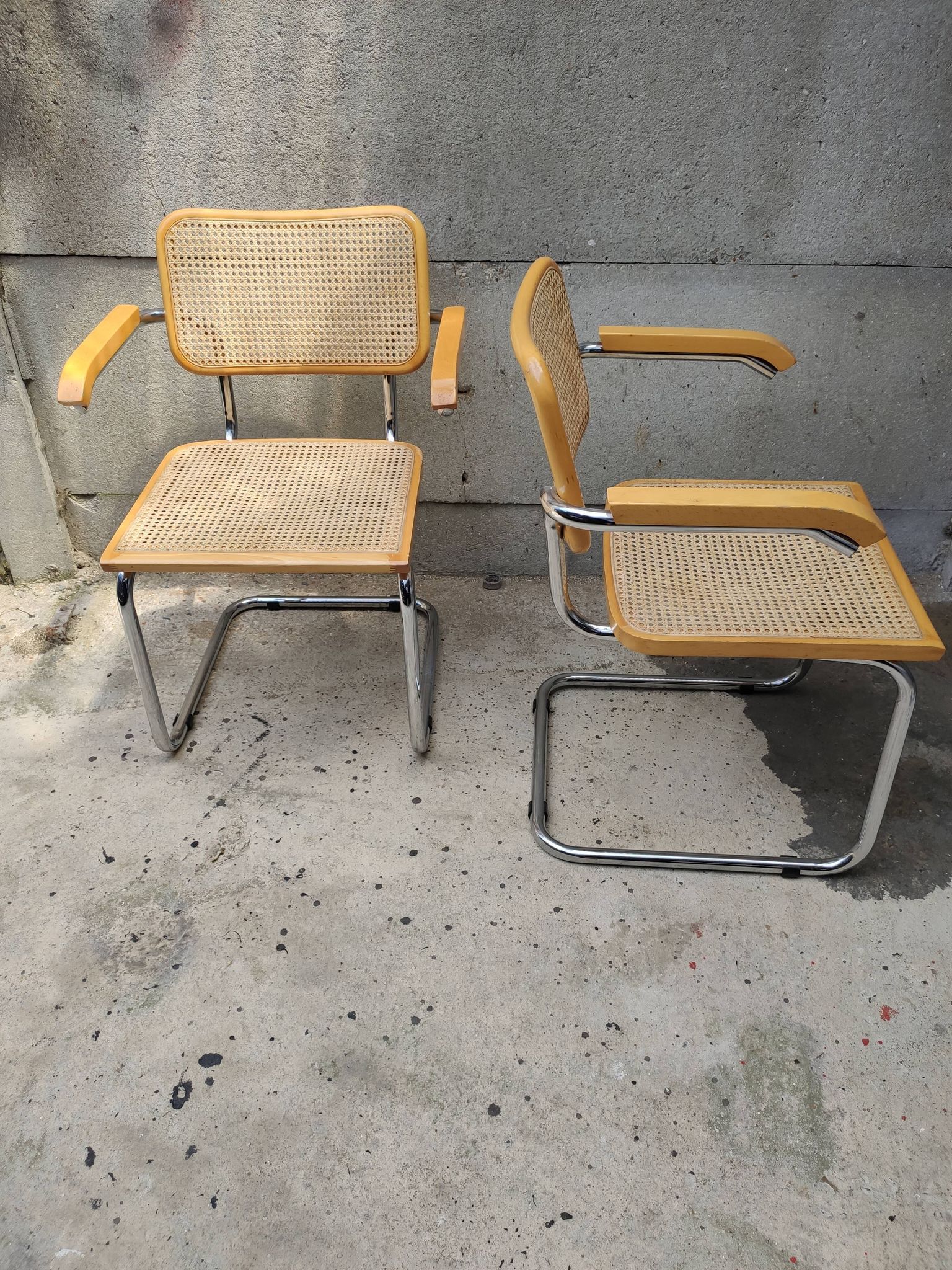 Cesca B64 armchair design Marcel Breuer, 70s