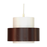 Pendant light "Cylindus" by Uno and Östen Kristiansson for Luxus. Sweden 1970s