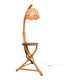 Vintage rattan and bamboo floor lamp, 1960s
