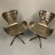 Set of two super cool steel design chairs