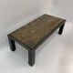 Table basse en granit Hollywood Regency du milieu du siècle par Fedam Design Belgium