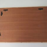 Italian wall mirror vintage vera dal in bamboo and cane