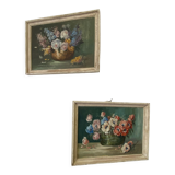 Tableaux Hst fleurs signé Jul. Carlier