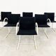 Postmodern cirkel dining chairs by Metaform, 1980s, Set of 6