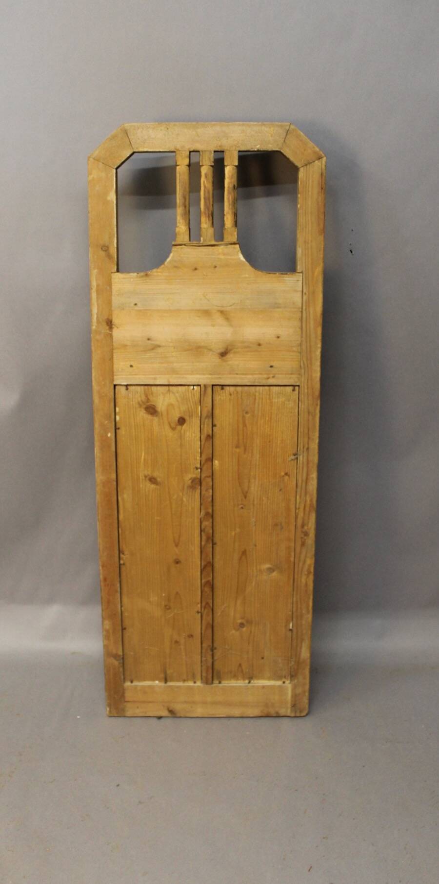 Cracked and whitewashed wood wall console