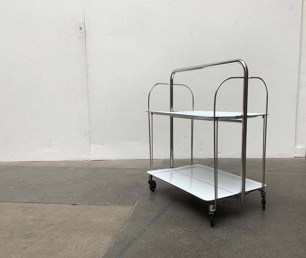 Vintage Folding Service Trolley by Raquer, 1970s