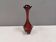 Ruby-red glass vase from Aseda Glasværk, Sweden, 1980s