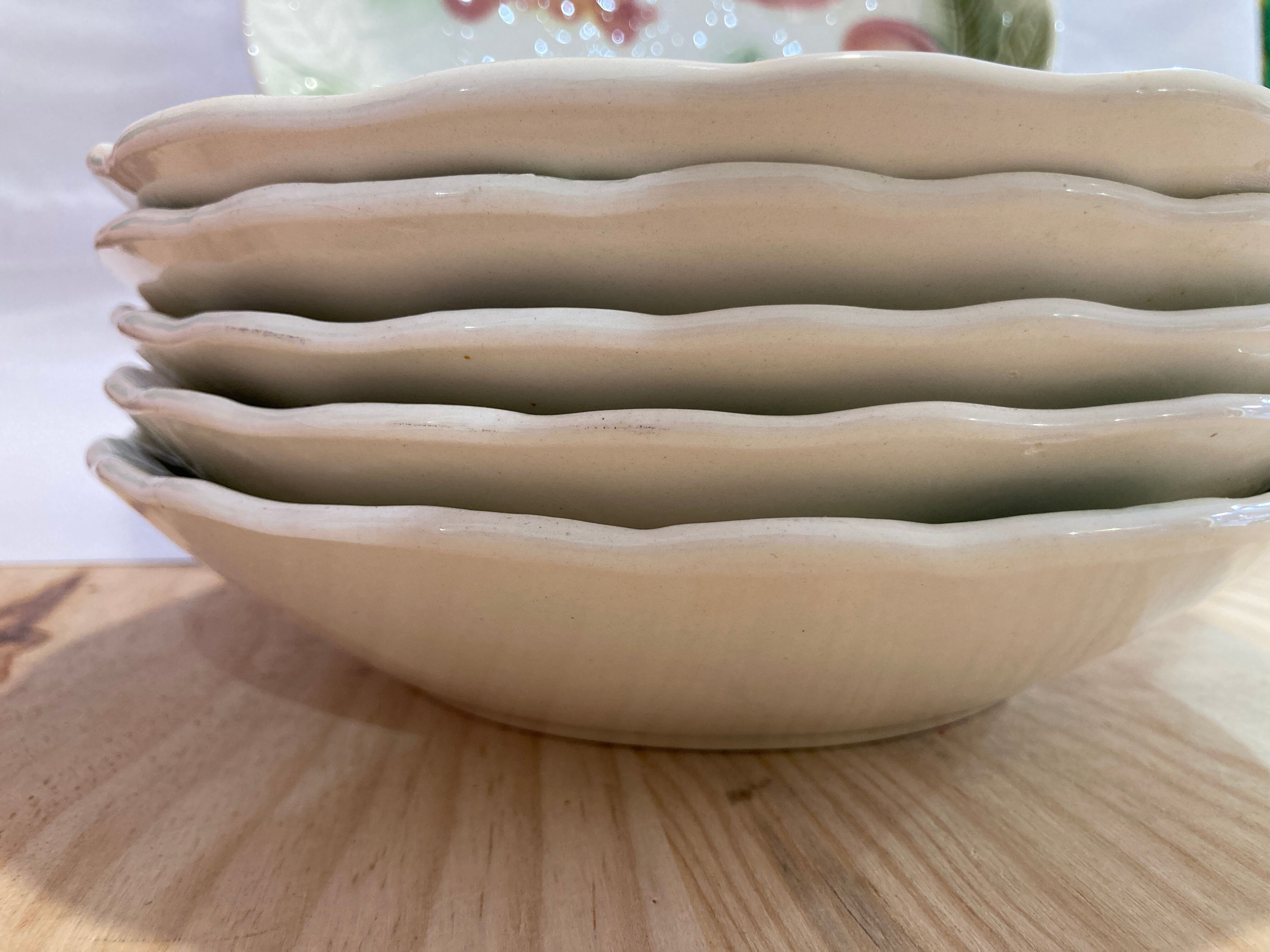 6 hollow plates saline slurries baths fruit-vintage-kitchen patterns