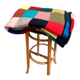 Handmade wool crocheted Granny square blanket