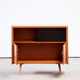 Vintage scandinavian buffet 1960 teak & glass