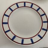 4 Digoin sarreguemines dessert plates, Basque model