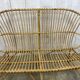 Vintage rattan bench