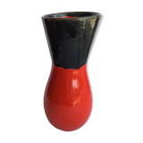 Graphic asymmetrical vintage vase