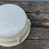 industrial ceiling lamp in opaline
