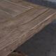Farmhouse table in old solid oak, star-shaped legs 300 cm