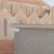 Oil painting on canvas Florence view of Santa Maria Novella early 1900