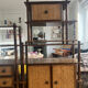 Modular rattan library Maugrion for Rochebobois