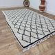 Handmade wool Berber rug 220 X 130 CM