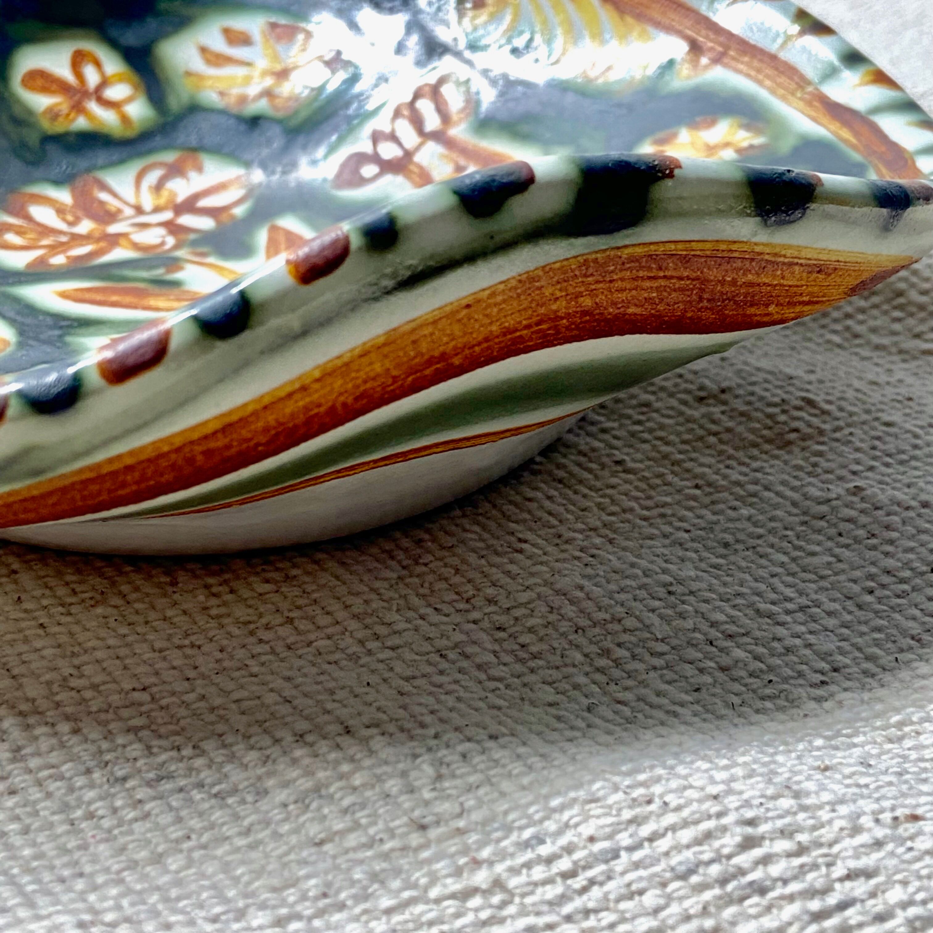 Empty pocket in ceramic Quimper signed Paul Yvain