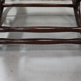 Rocking chair et son repose pieds, en hêtre 1900