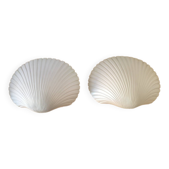 Pair of shell wall sconces by Michele Mahé, 1960s