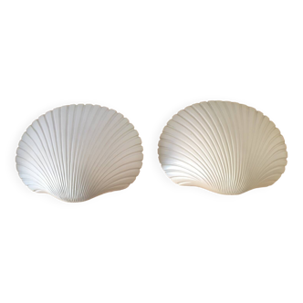 Pair of shell wall lights by Michèle Mahé, 1960s