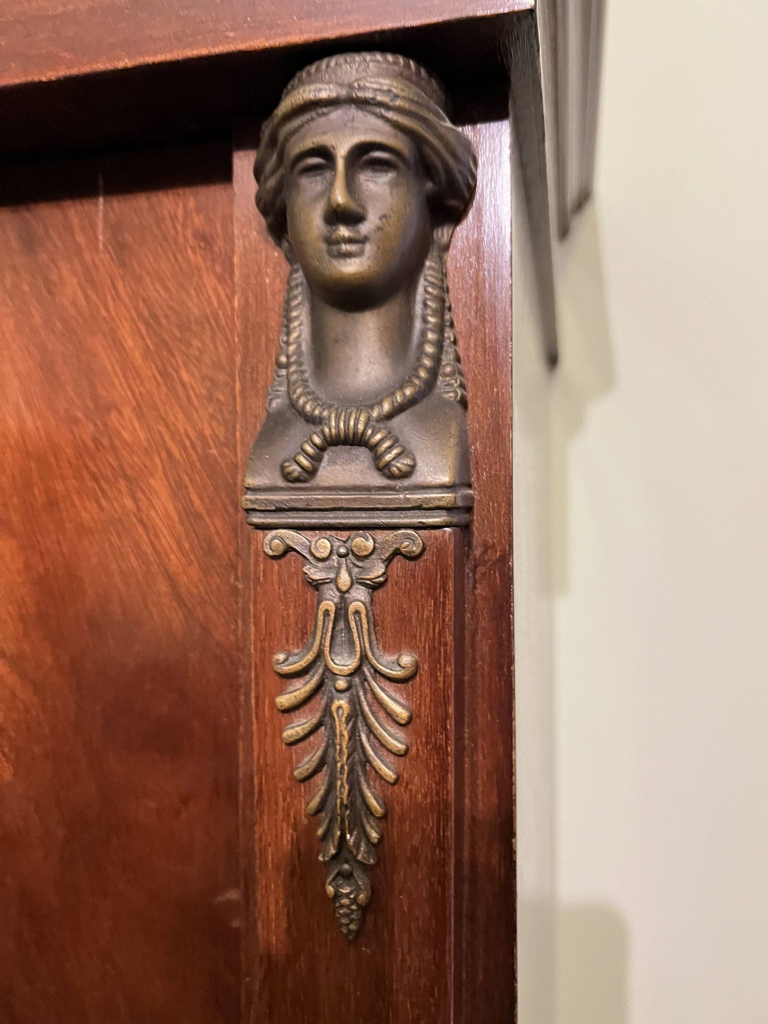 Empire mahogany and bronze armoire – France, 19th century