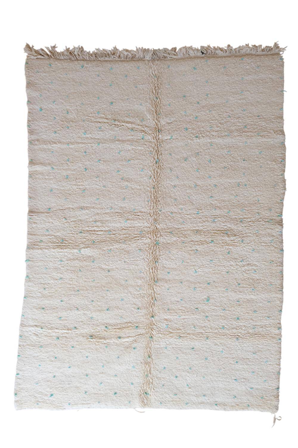 Moroccan Beni Ourain rug with dots - 297 x 205 cm