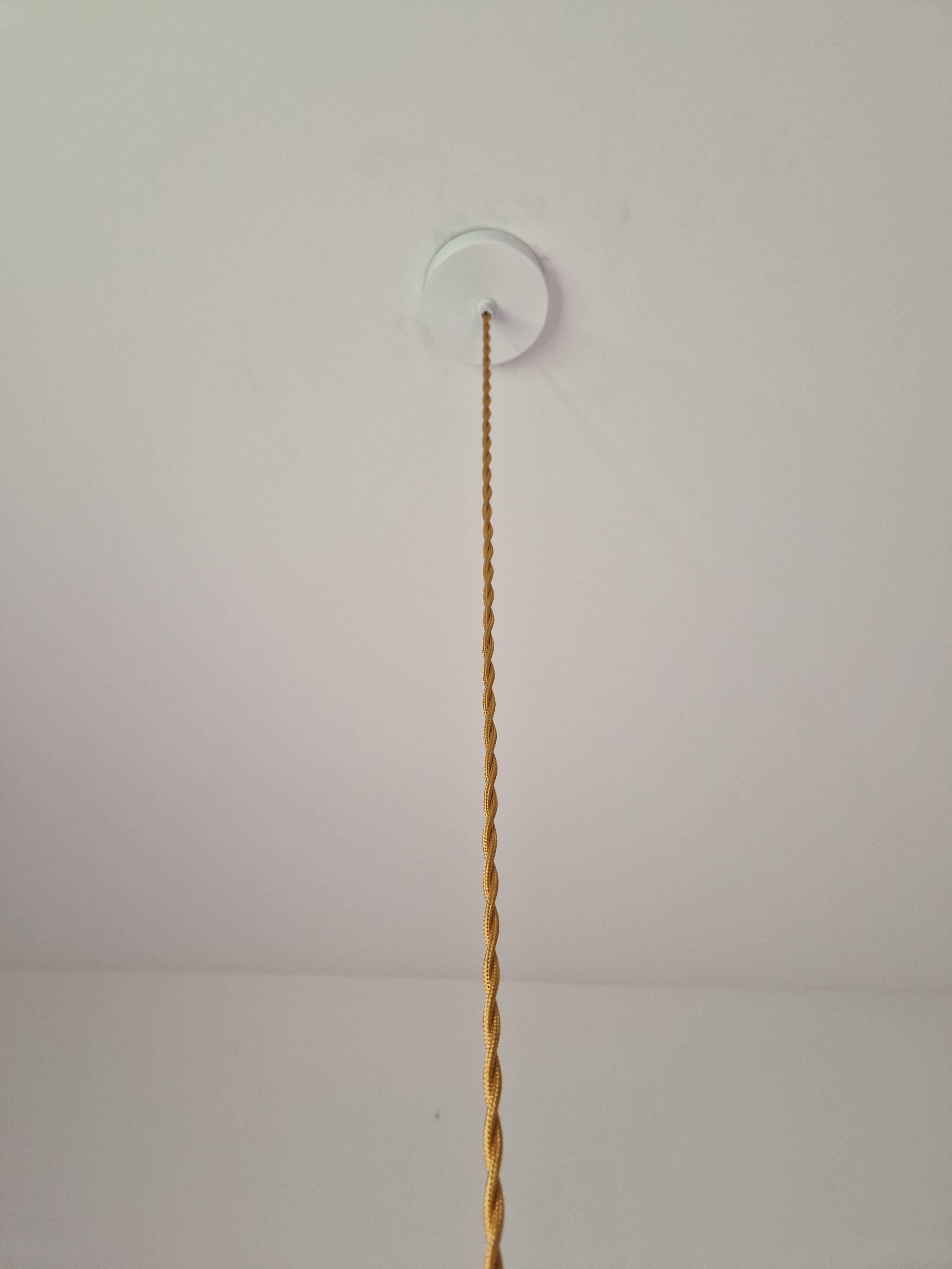 White opaline pendant light – workshop charm and old-world softness