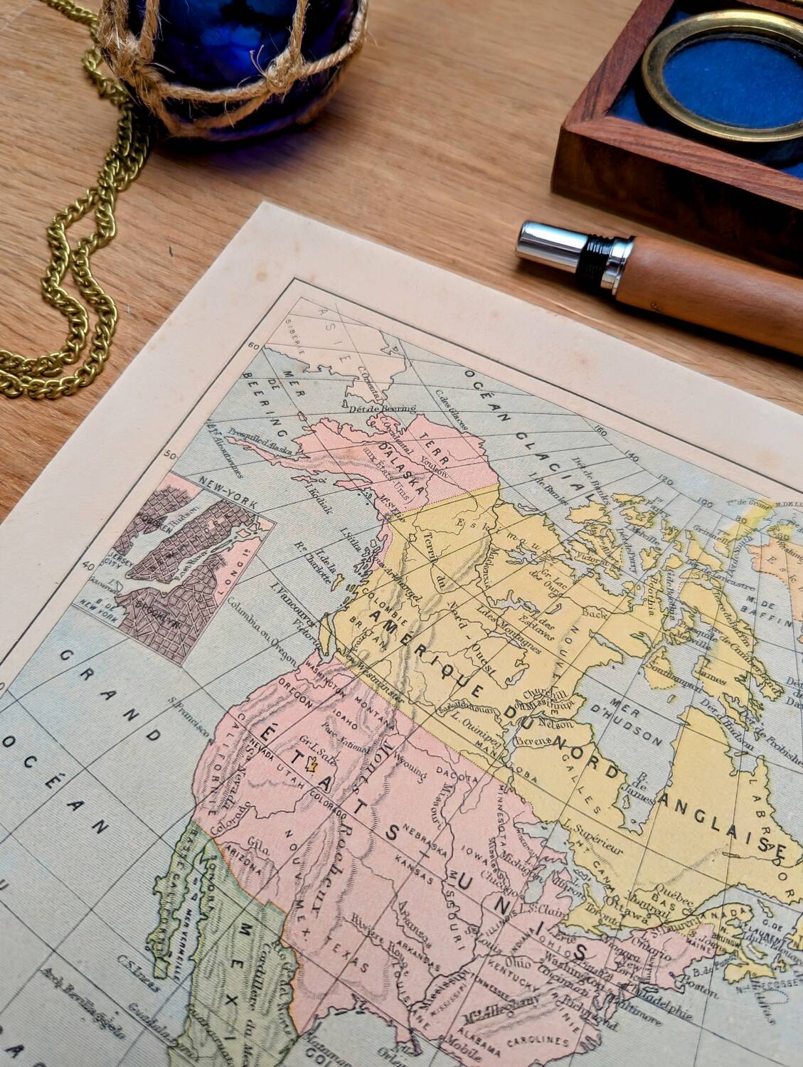 Imprimée en 1878, L'Amérique du Nord.