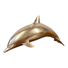 Bottlenose dolphin brass 32 cm